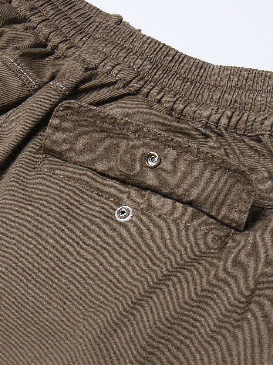 Fashion Zipper Multi Pocket Cargo Midi Skirt