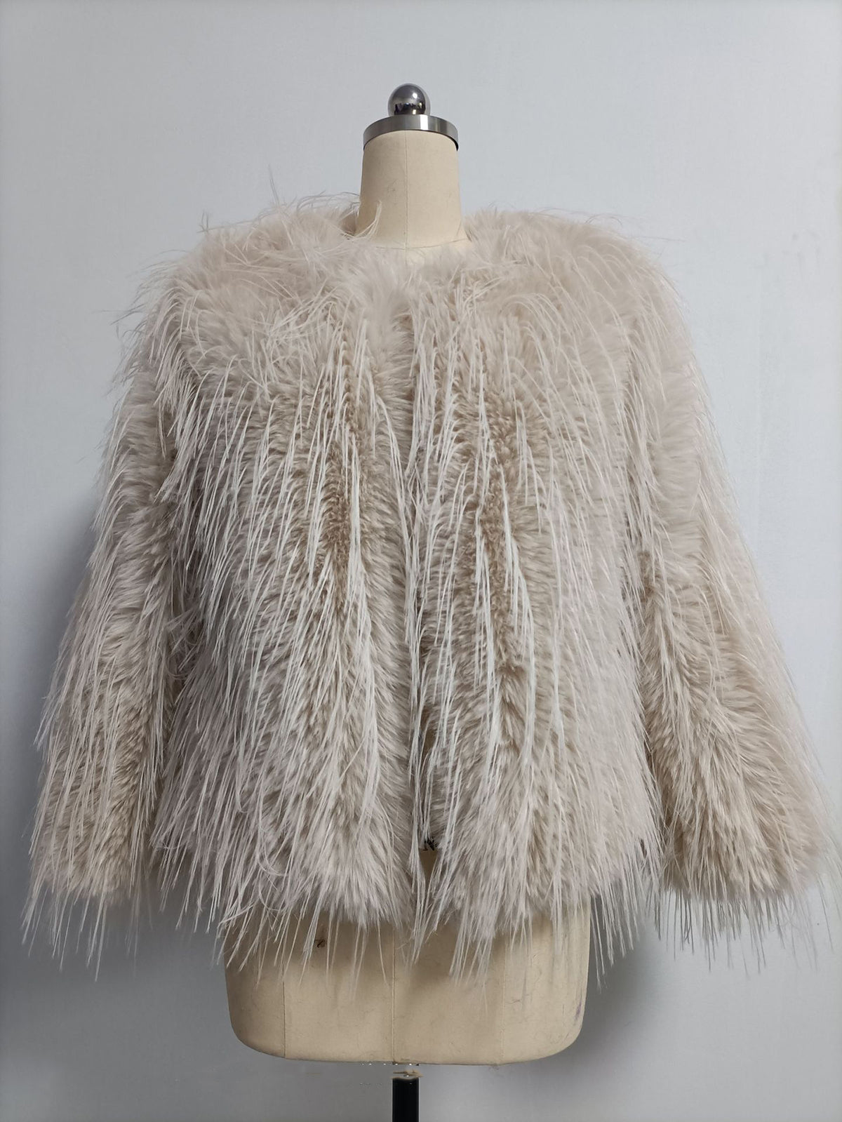 Fashion Faux Fur Cardigan Coat