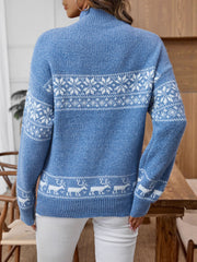 Crew Neck Casual Regular Fit Color Block Sweater