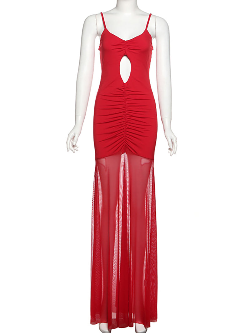 Sexy Hollow Out See-Through Vacation Dress