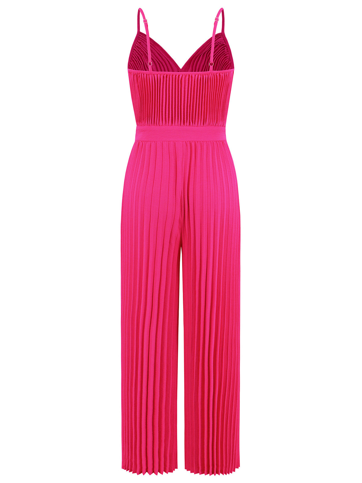 Sexy V Neck Suspenders Pleated Jumpsuit