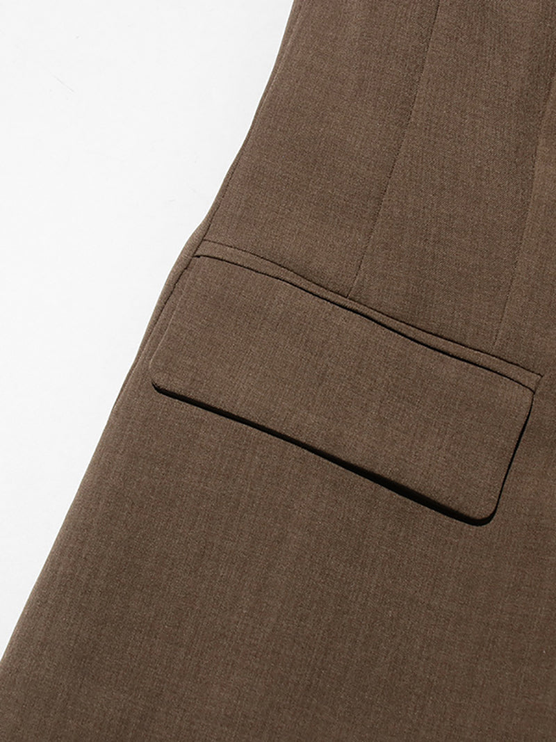 Fashion Contrast Color Structured Slim Blazer