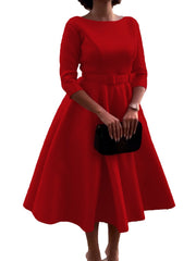 party dress亚马逊跨境女装时尚气质优雅伴娘宴会礼服外贸连衣裙