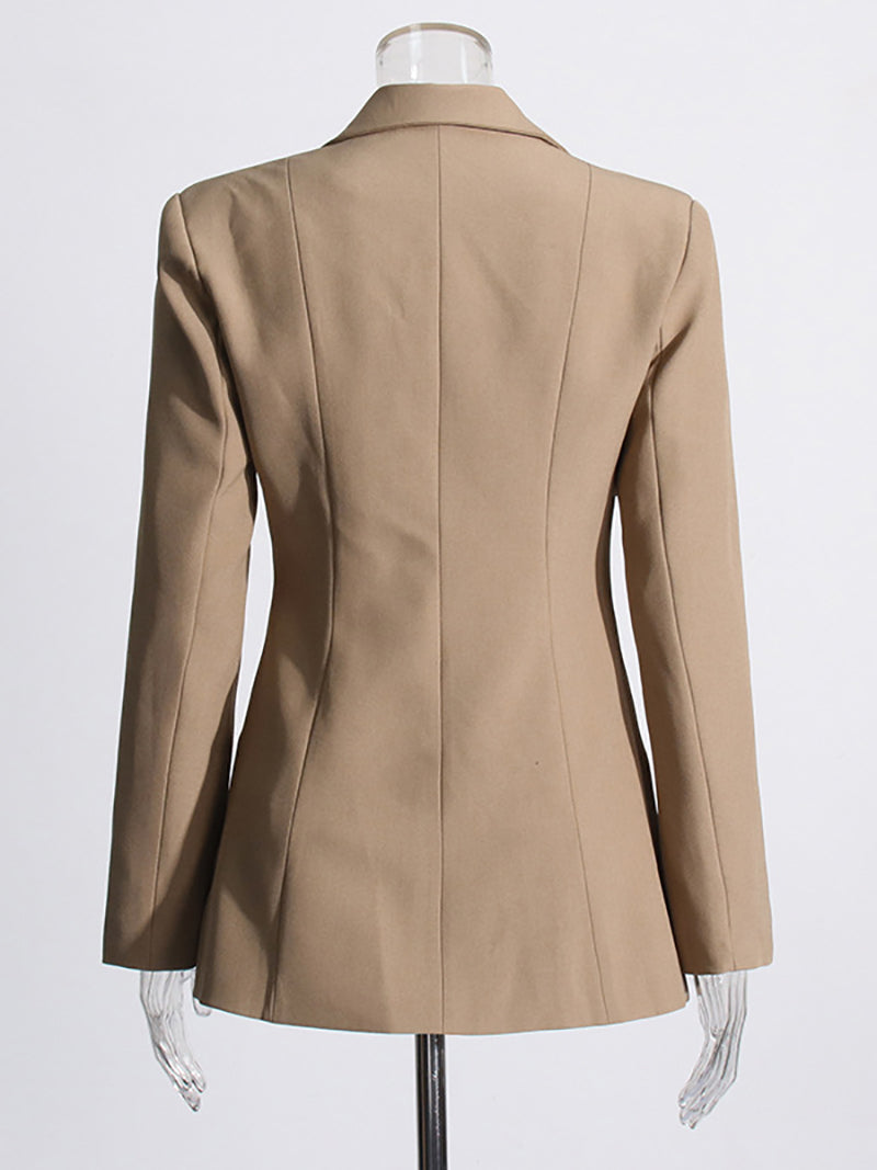 Fashion Hollow out Lace up Blazer
