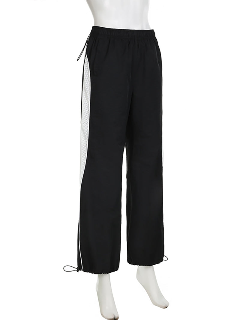 Casual Elastic Waist Sports Pants