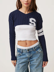 Sport Shrug Long Sleeve Knit Crop Top