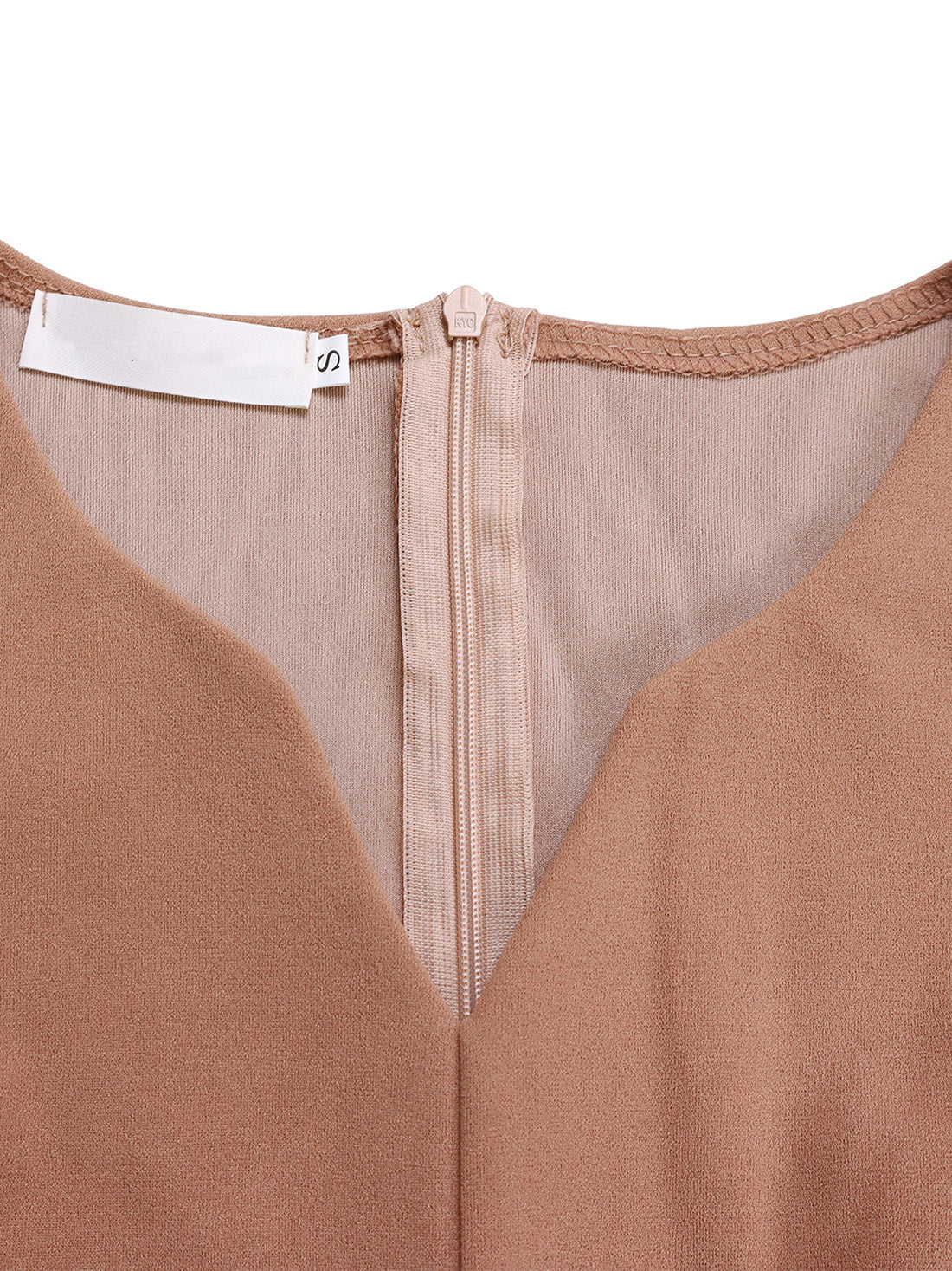 Business Casual Round Neck Slim Pleated Midi Dress