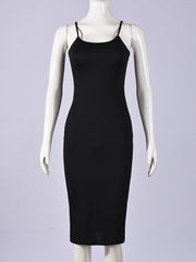 Sheer Mesh Bodycon Dress And Slip Dress Two Piece Set