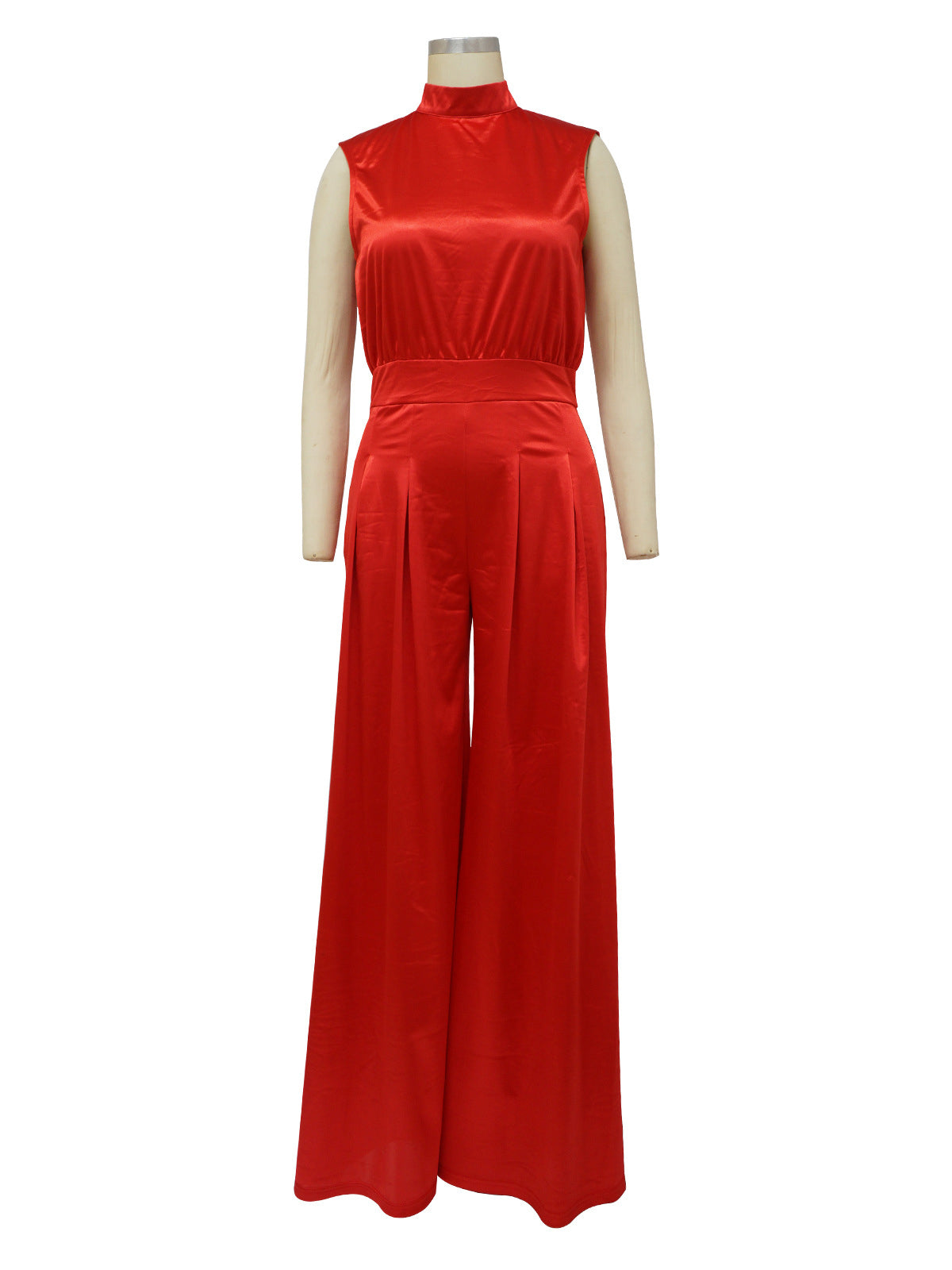 Fashion Sleeveless Wide Leg Jumpsuit