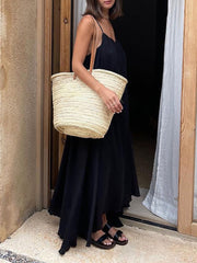 Casual Backless Loose Maxi Slip Dress