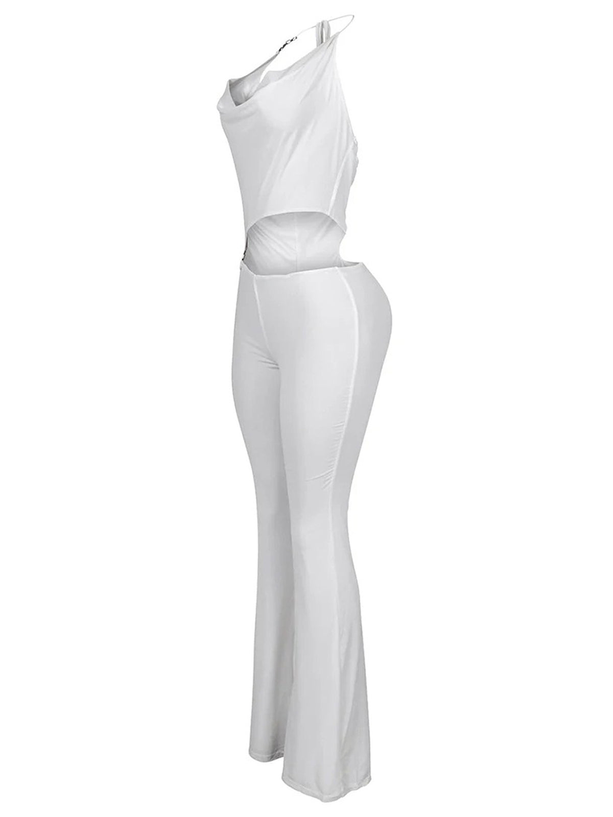 Sexy Hollow Out Halter Regular Jumpsuits