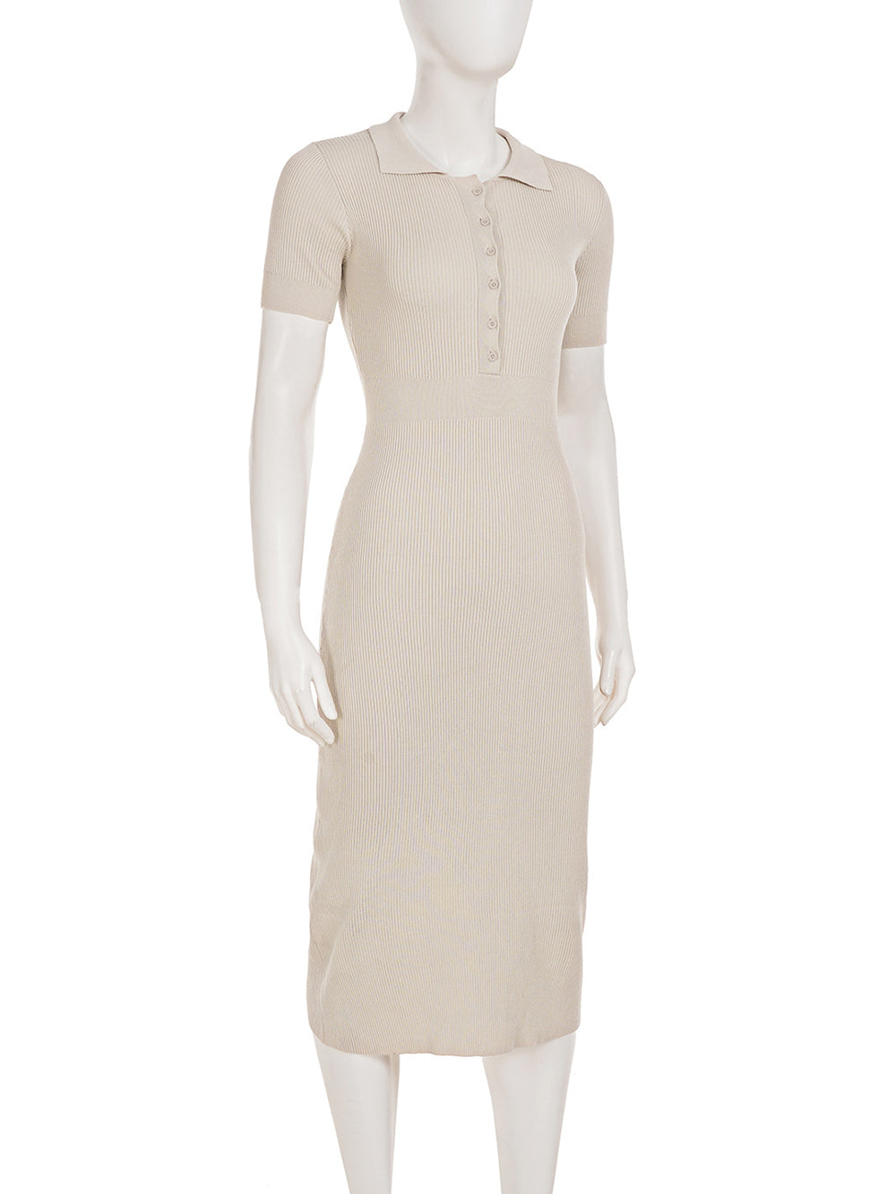 Casual Short-Sleeve Knit Slim Maxi Dress
