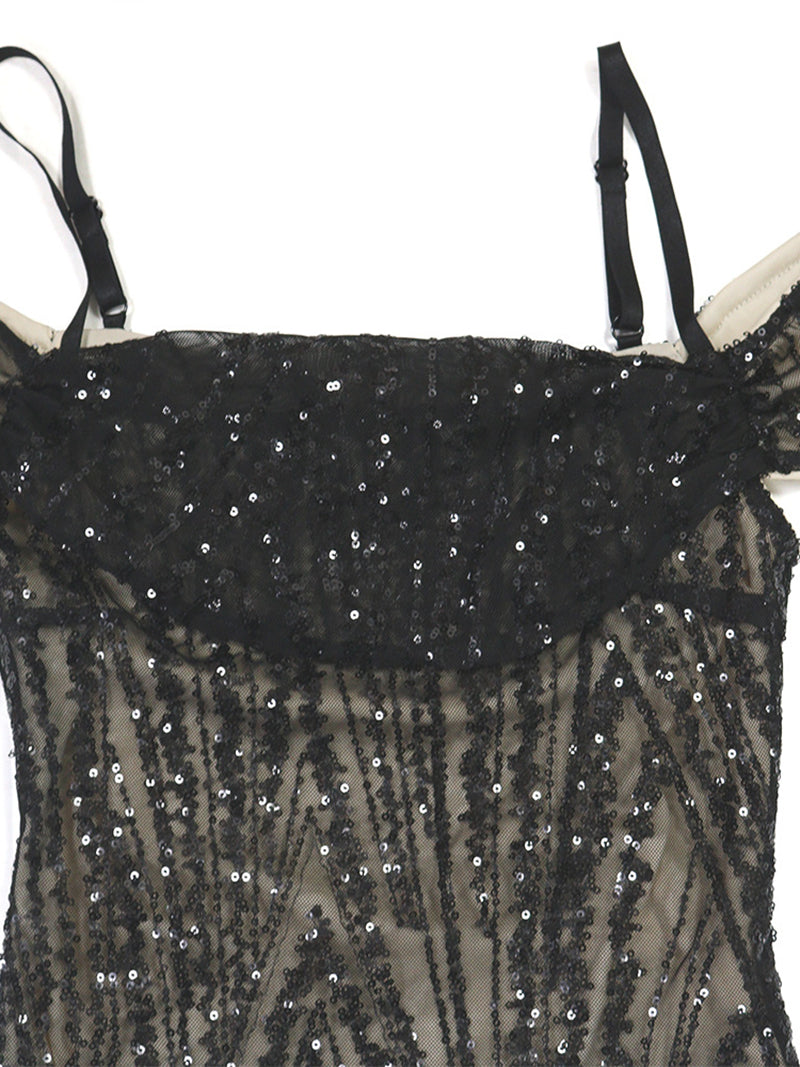 Sexy Party Night Club Glitter Sequin Mini Dress