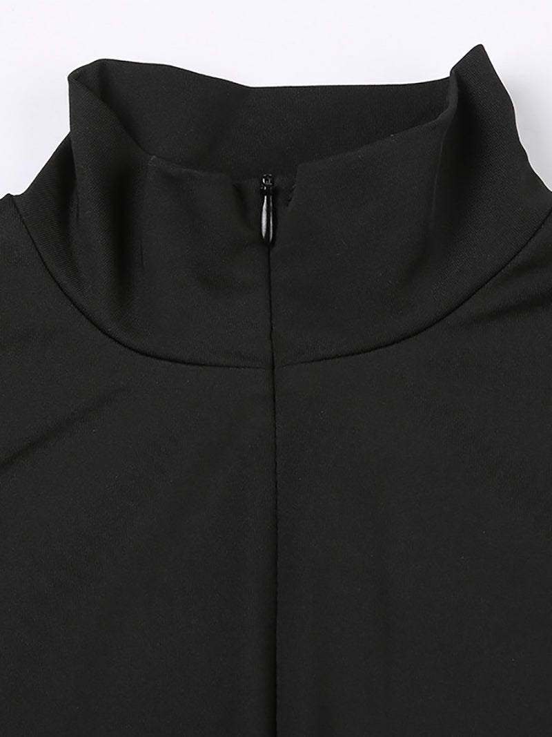 Sleeveless Zipper Sports Tight Romper