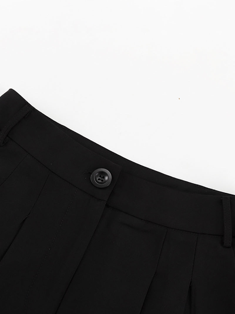 Simple High Waist Side Slit Maxi Skirt