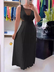 Sexy See through Backless Elastic Dress