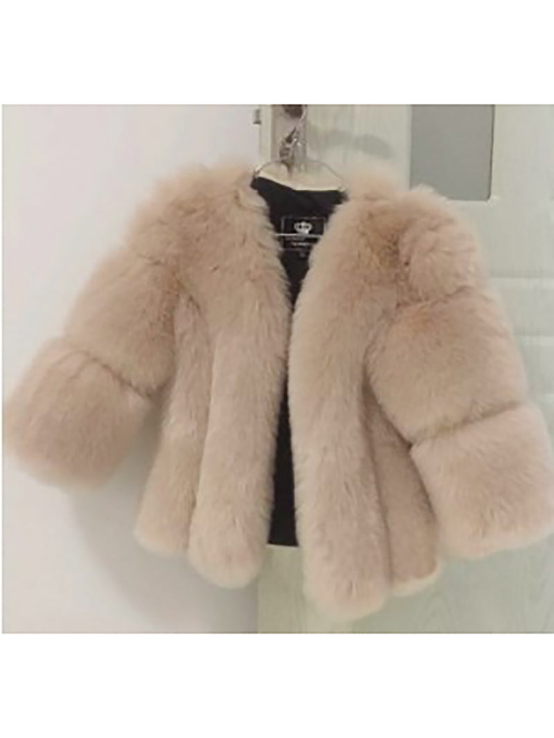 Fashion Luxury Warm Faux Fur Coat