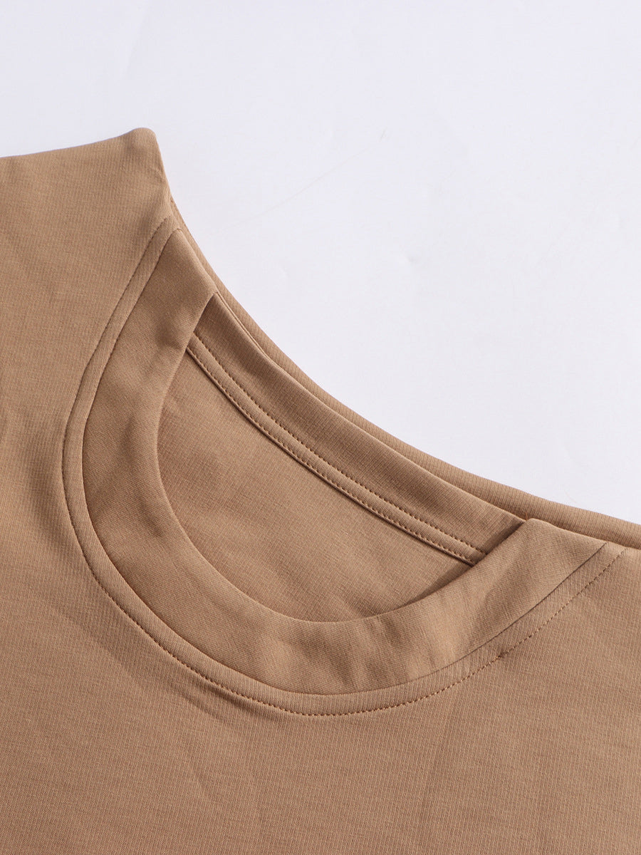 Asymmetrical Jersey Off-the-shoulder Sweatshirt