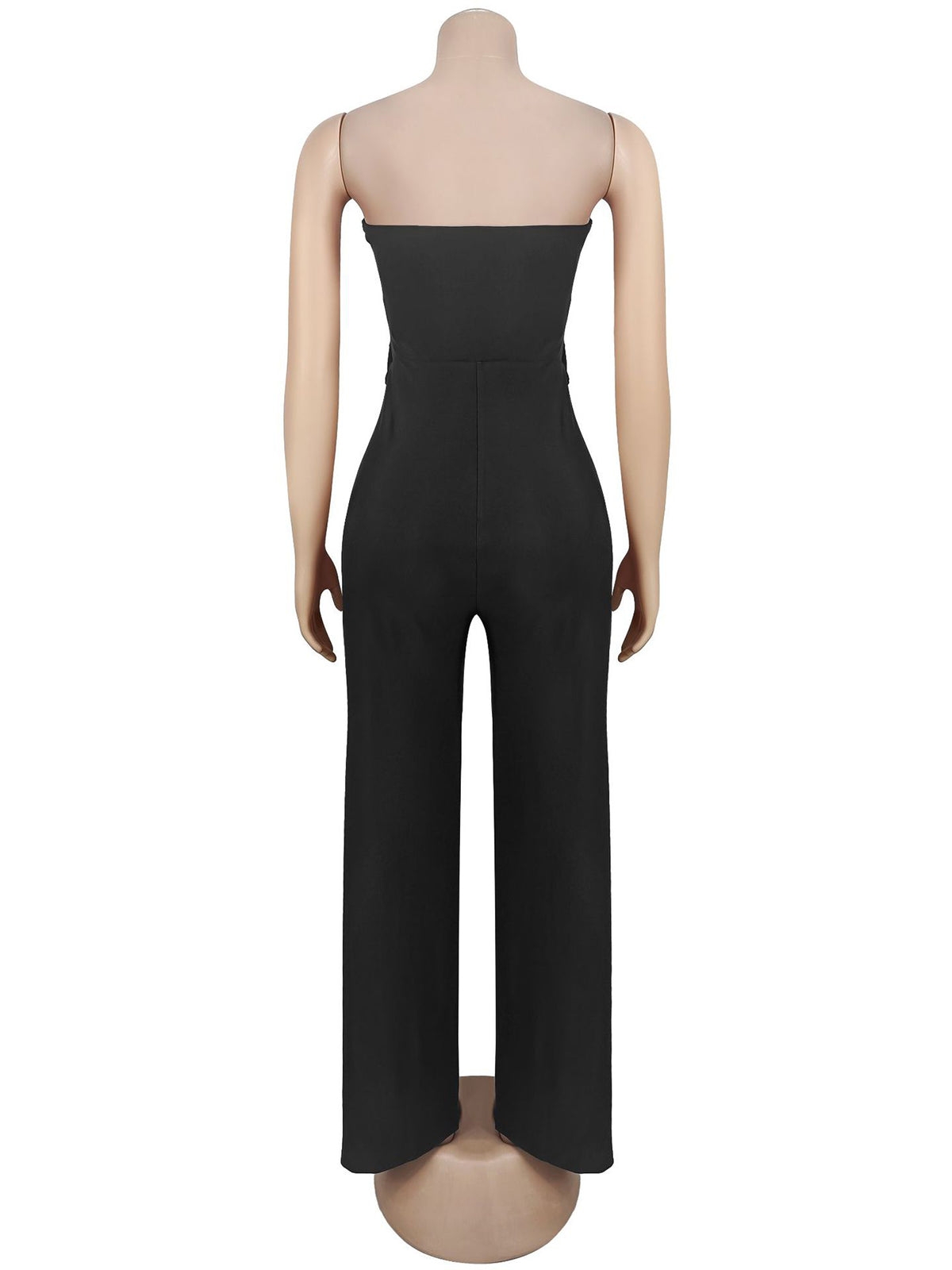 Sexy Elastic Hollow Out Strapless Jumpsuits