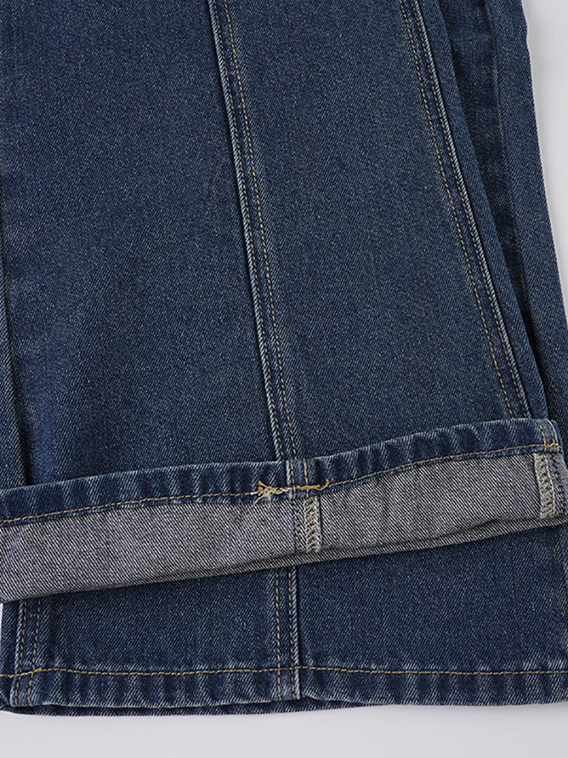 Fashion Vintage Low Waist Wide Leg Jeans