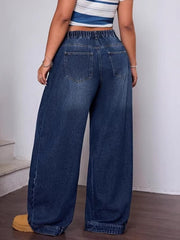 Women's Plus Size Vintage Wide Leg Jeans