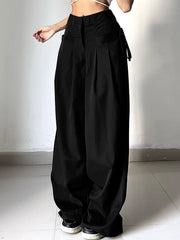 Low Waist Loose Wide Leg Pants