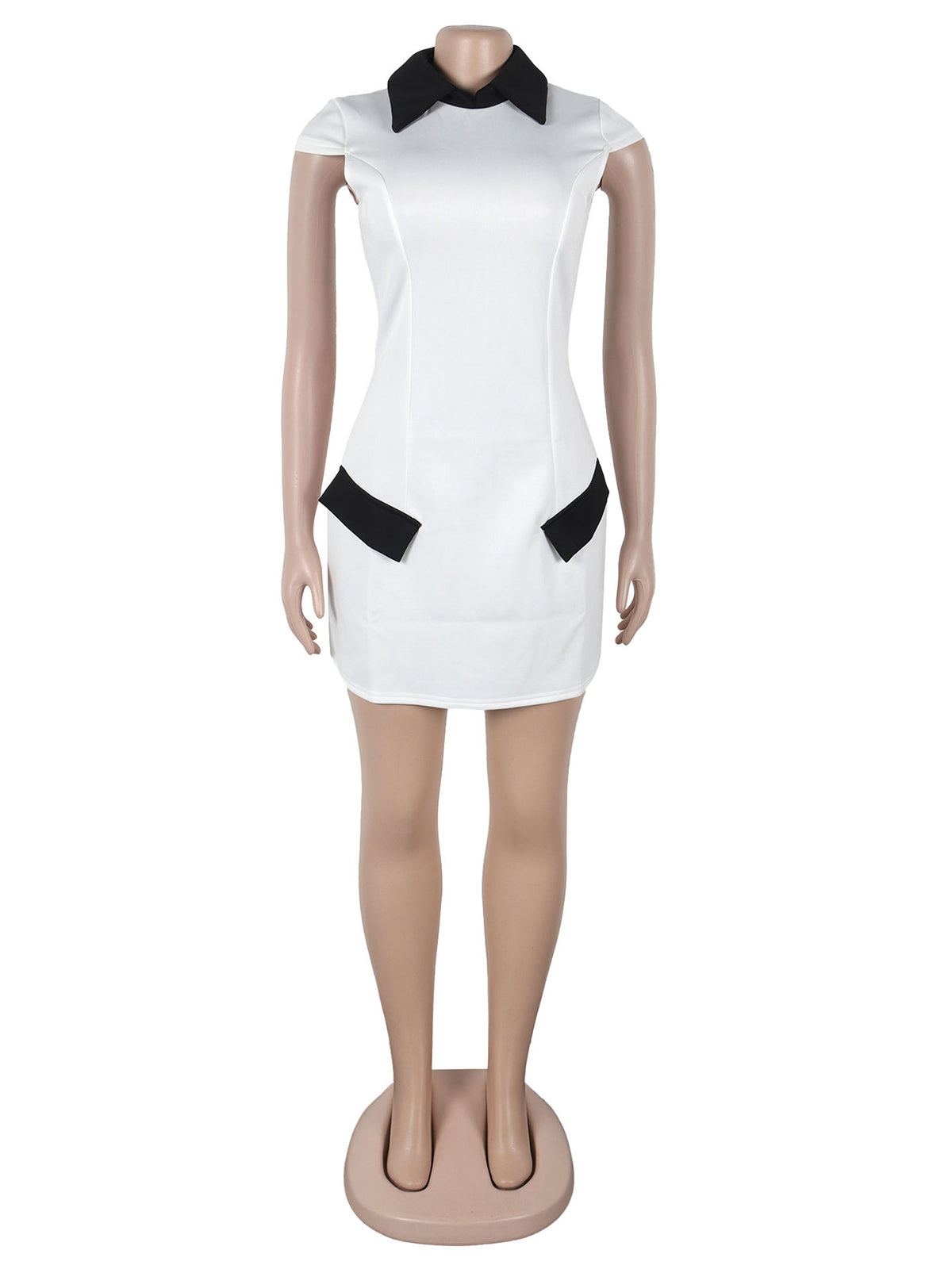 Elegant Cinched Waist Party Club Mini Dress