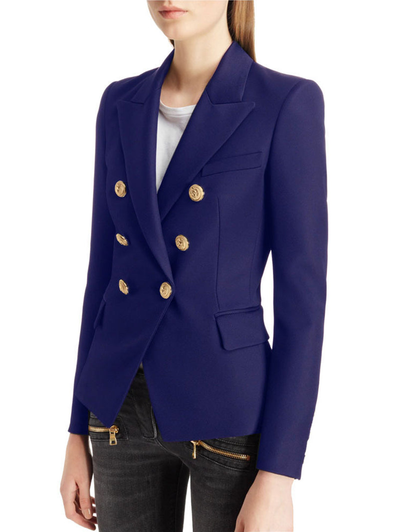 Fashion Double-Breasted Casual Blazer