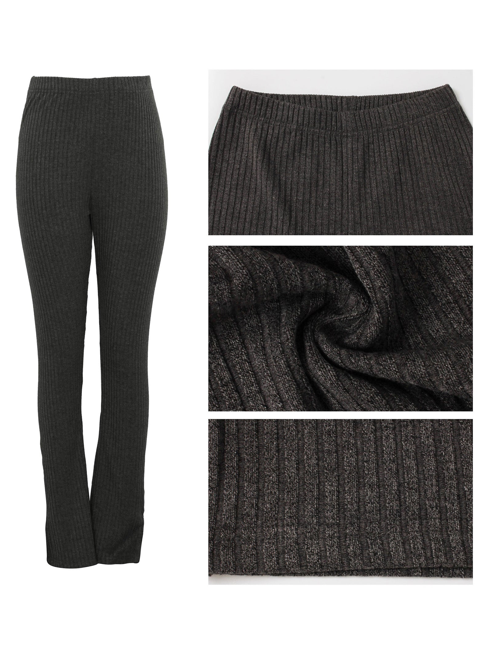 Ribbed Knit High Waist Leggings