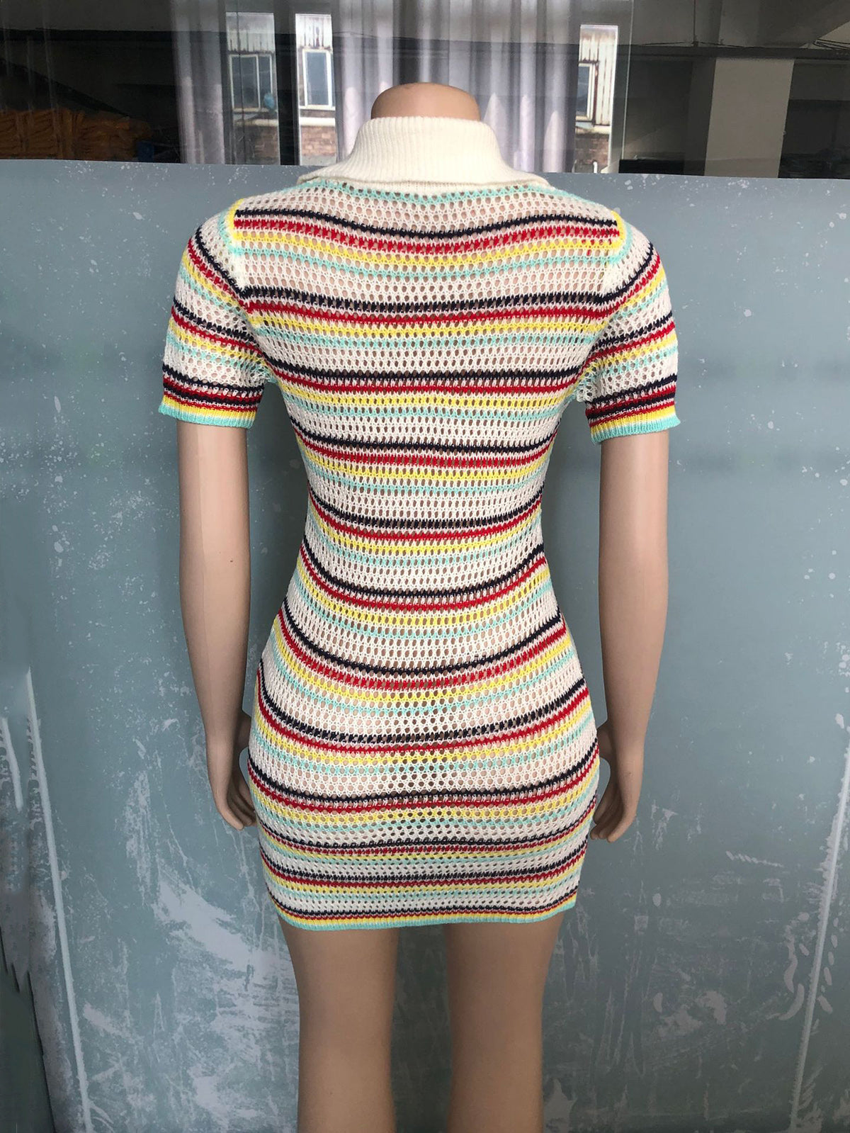 Knit Slim Package Hip Mini Dress