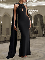 Elegant Sleeveless Ribbon Bodycon Dress