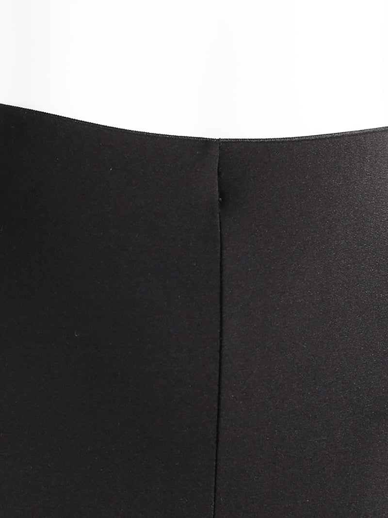 Gothic Color Matching Denim Trousers Flared Pants