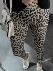 Women's High Waist Leopard Stretch Leggings