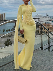 Draped Ruched Bodycon Dress