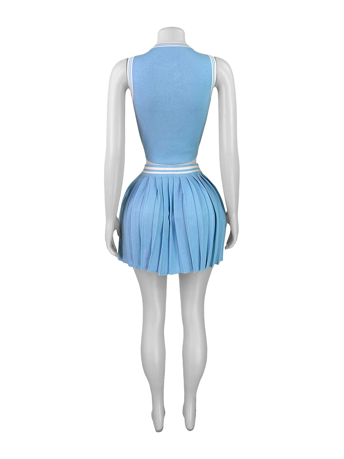 Tank Crop Top Mini Skirt Party Club 2 Piece Set