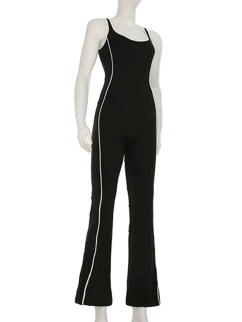 Casual Backless Jumpsuit Sports Fitness Yoga Wear