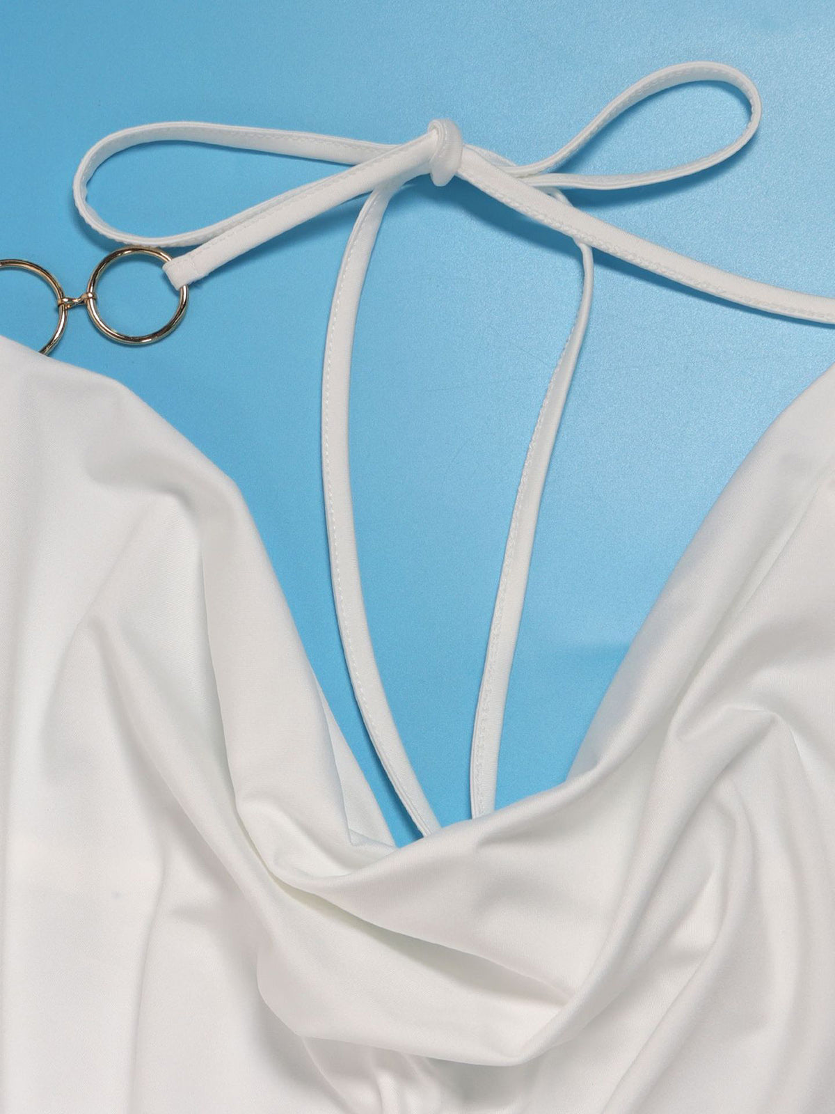 Elegant Bandage elastic Hollow Out Halter Jumpsuit