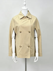 Cropped Cape Trench Jacket-boutique