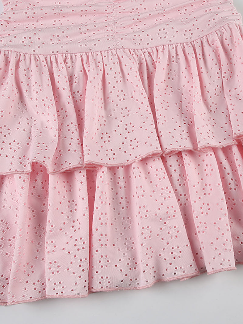Sexy Ruffle Tiered Sling Dress