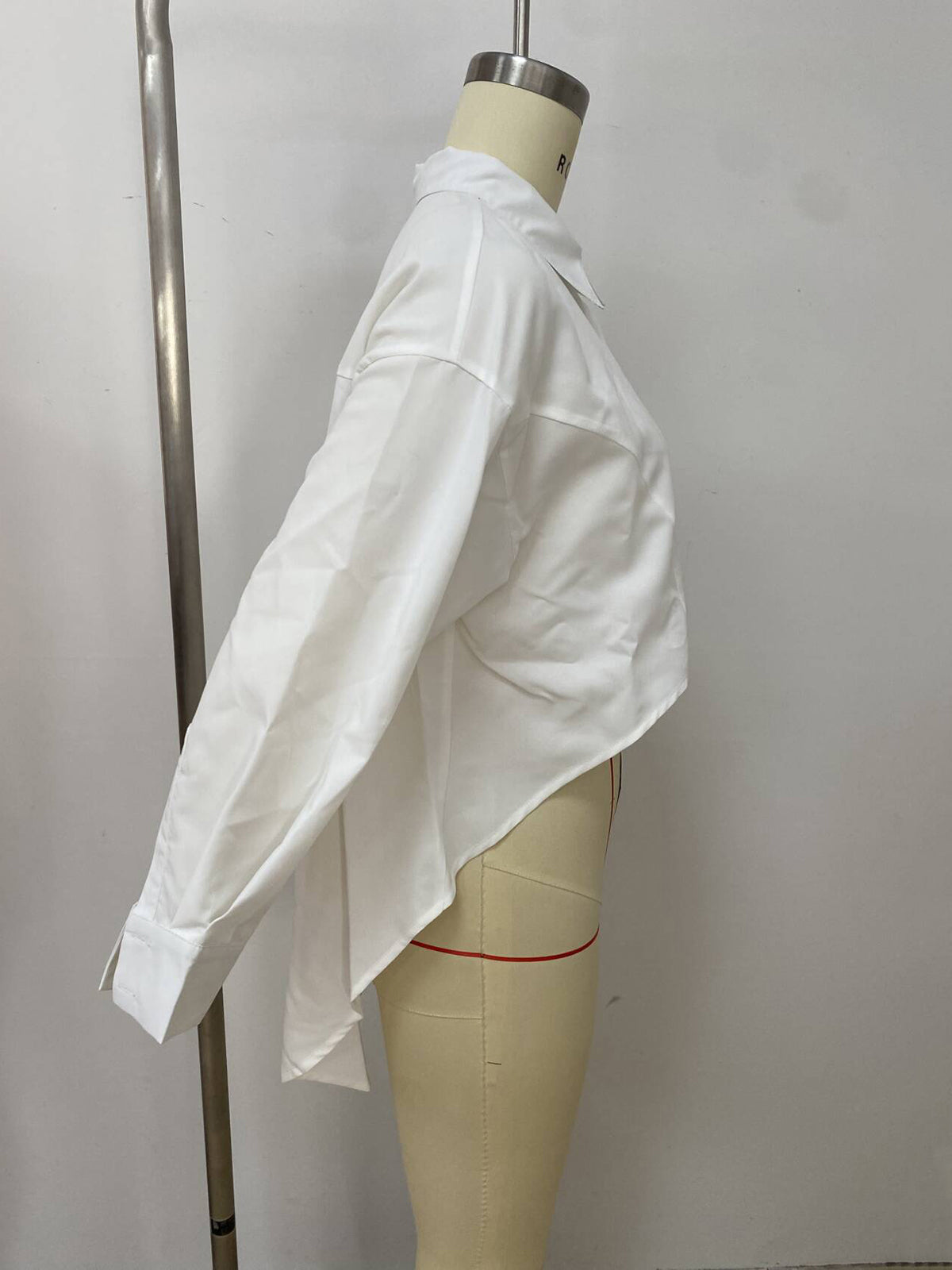 Casual High-Low Tunic Lantern sleeves Loose Shirt