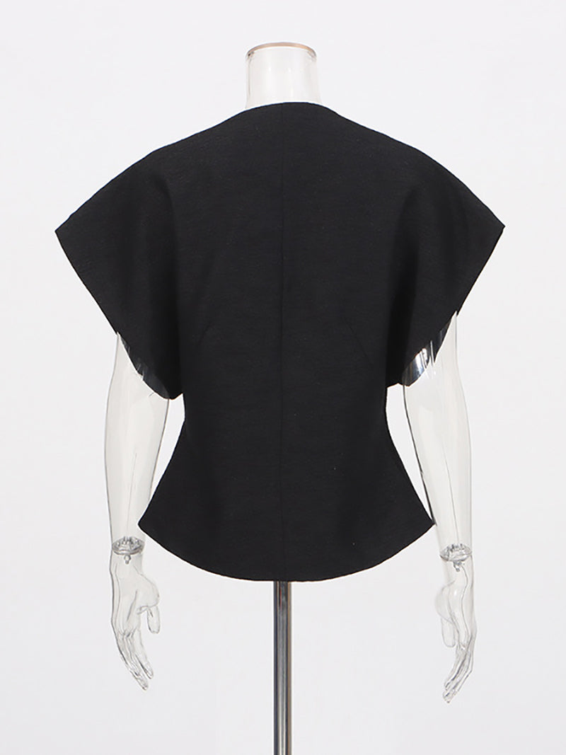 Rhinestone Embellishment V Neck Slim Vest Top