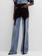 Casual High Waist Straight Leg Jeans