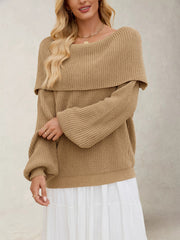 Elegant Off the Shoulder Sweater