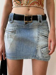 Fashion Irregular Denim Skirt