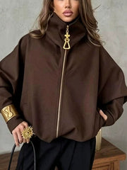 Oversized Brown Trench Jacket