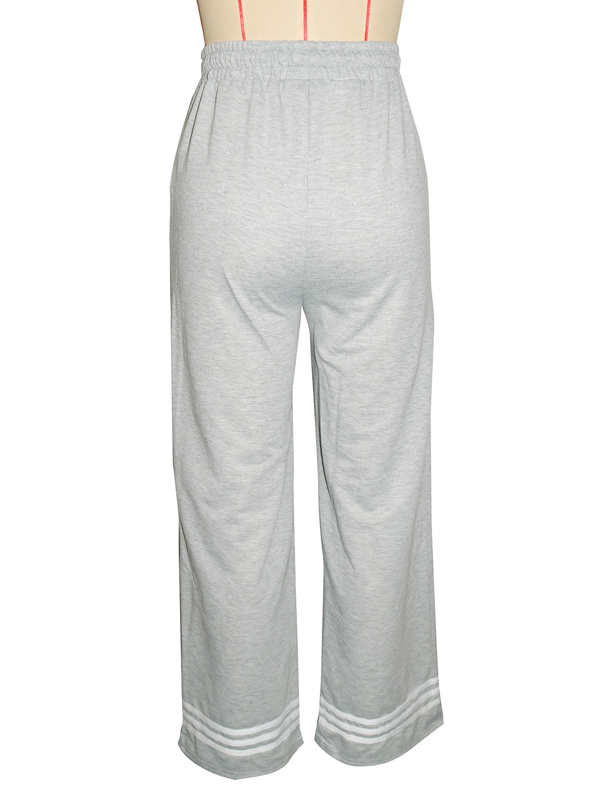 Casual Stripe Wide-Leg Sweatpants