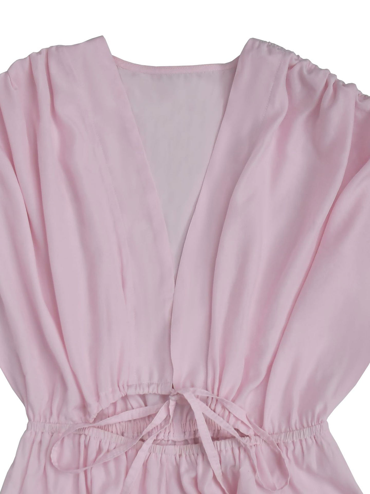V Neck Batwing Sleeve Casual Wide Leg Jumpsuit