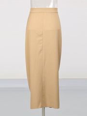 Fashion High Waist Asymmetrical Draped Wrap Skirt