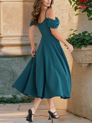 Sexy Off The Shoulder Spaghetti Strap Dress