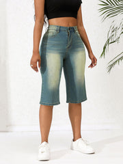 Fashion High Waist Loose Jeans Denim Shorts